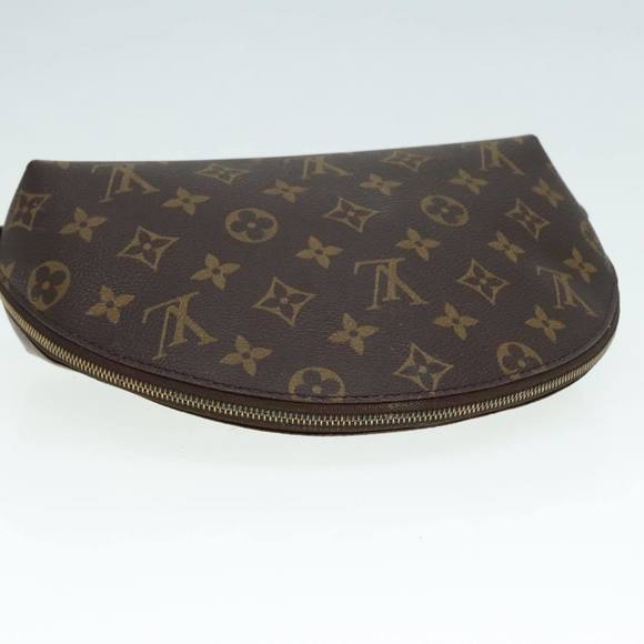 LOUIS VUITTON Monogram Trousse Demi Ronde Cosmetic Pouch M47520 LV Auth 89922 - Picture 5 of 16